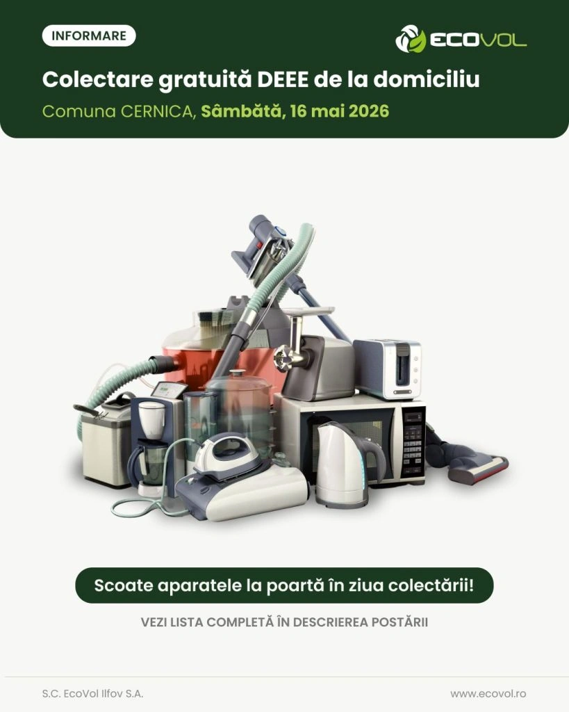 Campanie de colectare DEEE – Comuna Cernica
