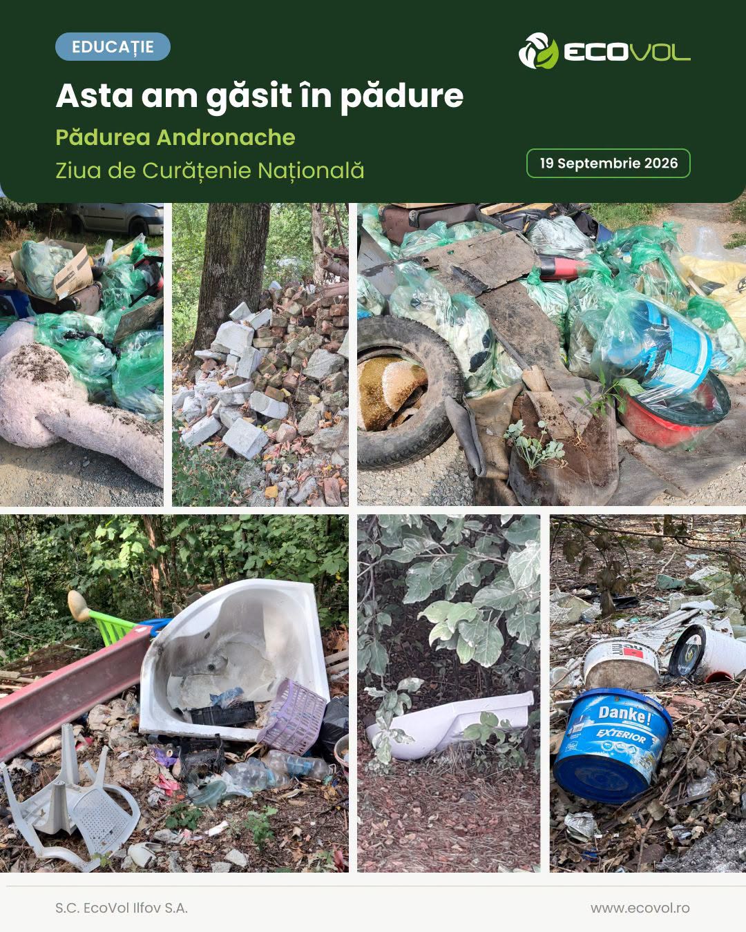 Ce am găsit &icirc;n Pădurea Andronache, &icirc;n timpul acțiunii de curățenie?
